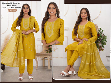 Roman Silk Heavy Party Wear Suit