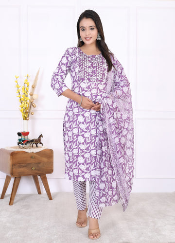 Best Quality Kurti Pant Dupatta Set