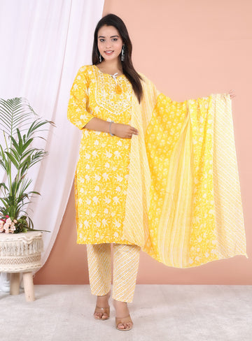 Best Quality Kurti Pant Dupatta Set