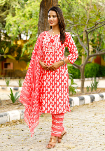 Best Quality Kurti Pant Dupatta Set