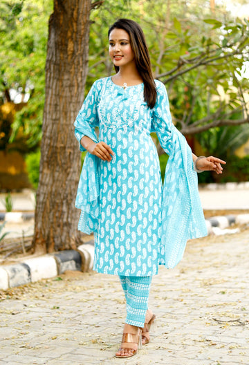 Best Quality Kurti Pant Dupatta Set