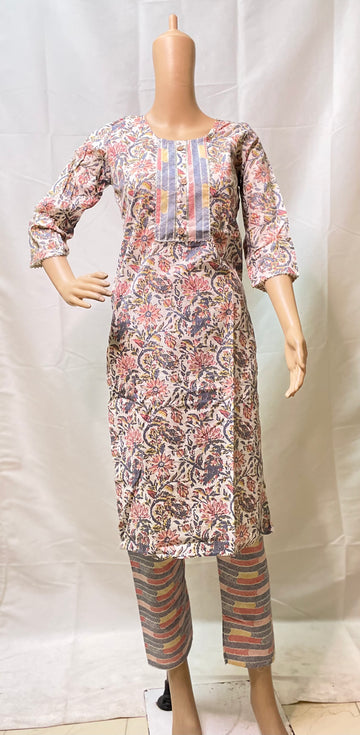 Premium Cotton Kurti Pant Set
